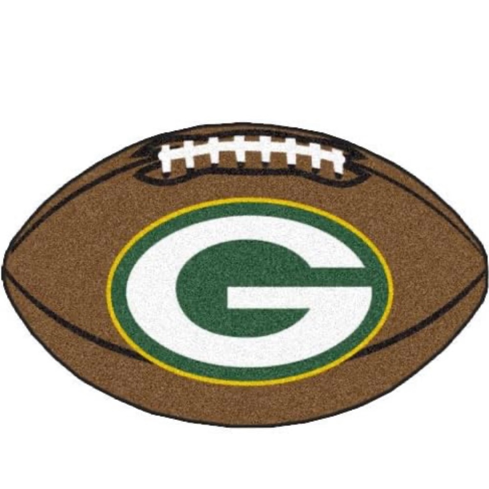 Like New Greenbay Packers small football rug, currently out of stock.